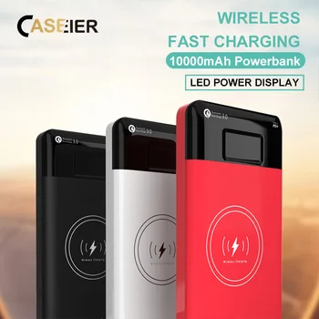 CASEIER Wireless Fast Charger 10000mAh Power Bank For iPhone 18W High Speed Output Portable Battery Powerbank For Xiaomi Samsung 
CASEIER Wireless Fast Charger 10000mAh Power Bank For iPhone 18W High Speed Output Portable Battery Powerbank For Xiaomi Samsung