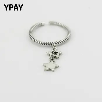 YPAY Genuine 925 Sterling Silver Open Rings For Women Lady Double Stars Finger Ring Fine Jewelry 2018 New Arrival Gifts YMR224
YPAY Genuine 925 Sterling Silver Open Rings For Women Lady Double Stars Finger Ring Fine Jewelry 2018 New Arrival Gifts YMR224