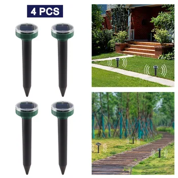 4pcs Solar Powered Ultrasonic Sonic Mouse Mole Pest Rodent Repeller Repellent Yard LED Light Repeller Outdoor Lamp Yard Garden
4pcs Solar Powered Ultrasonic Sonic Mouse Mole Pest Rodent Repeller Repellent Yard LED Light Repeller Outdoor Lamp Yard Garden