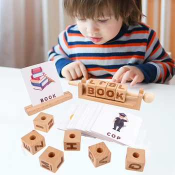 Baby Block Toy English Letter Spelling Digitals Counting Blocks Toy with Color Reference Cards High Quality Solid Wood Education
Baby Block Toy English Letter Spelling Digitals Counting Blocks Toy with Color Reference Cards High Quality Solid Wood Education