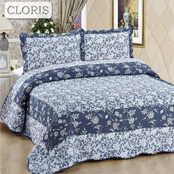 CLORIS Brand Vintage Printing Flowers Plaid Bedding Set High Quality Queen Soft Pillowcases 3pcs Bed Set Home Print Duvet Cover
CLORIS Brand Vintage Printing Flowers Plaid Bedding Set High Quality Queen Soft Pillowcases 3pcs Bed Set Home Print Duvet Cover
