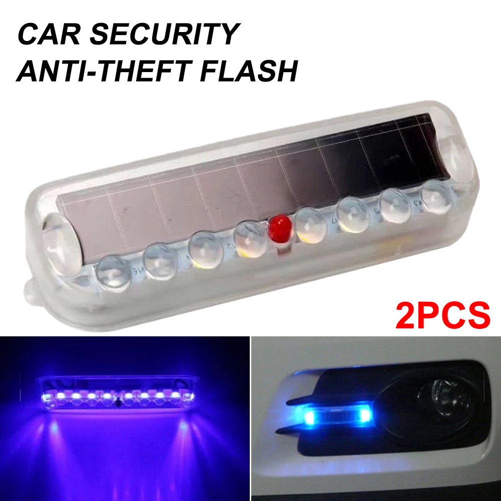 2pcs Solar LED Car Burglar Alarm 10 LED Anti-theft Warning Light Vibration Light Sensor Motorcycle Anti-collision Flashing Light
2pcs Solar LED Car Burglar Alarm 10 LED Anti-theft Warning Light Vibration Light Sensor Motorcycle Anti-collision Flashing Light