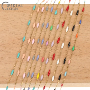 Cordial Design Jewelry Accessories/Hand Made/Stainless Steel Chain/DIY Chain/Oil Drop/Multicolor/Jewelry Findings & Components
Cordial Design Jewelry Accessories/Hand Made/Stainless Steel Chain/DIY Chain/Oil Drop/Multicolor/Jewelry Findings & Components