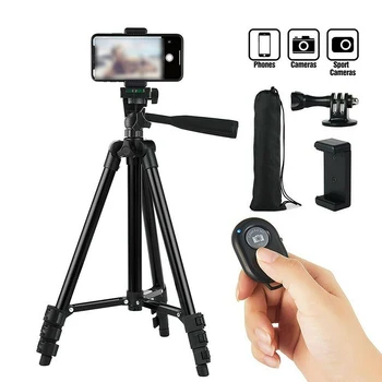Aluminium Alloy Camera Tripod Stable Camera Tripod Stand With Bluetooth Remote Control For Canon Nikon Sony DSLR Camera
Aluminium Alloy Camera Tripod Stable Camera Tripod Stand With Bluetooth Remote Control For Canon Nikon Sony DSLR Camera