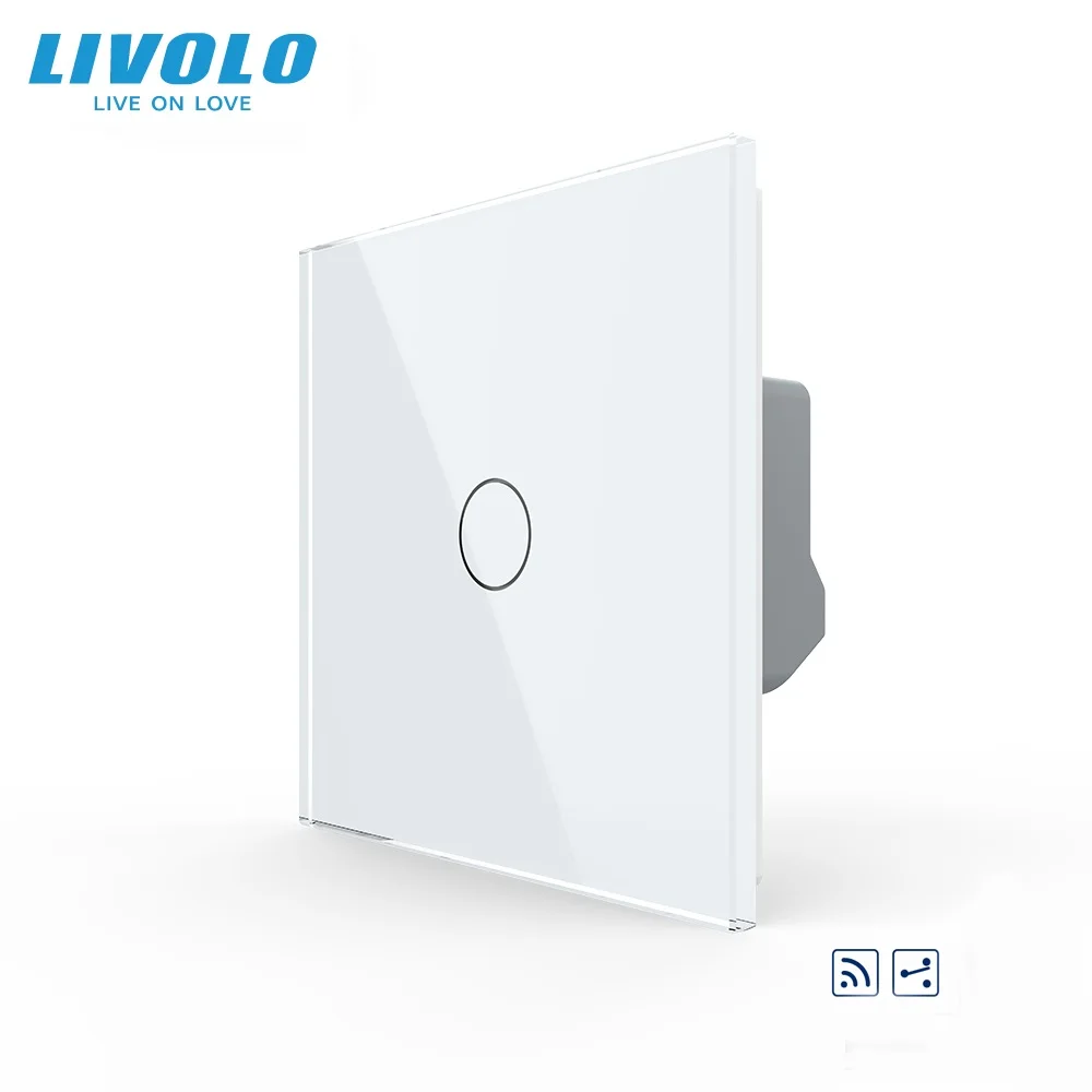 

Livolo EU Electrical Switche 1 Gang 2 Way Touch Wireless Remote Control Wall Switches VL-C701SR