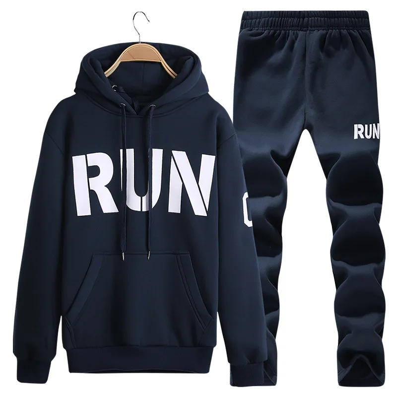 New Letter Tracksuit Men Autumn Winter Hooded Sweatshirt Drawstring Outfit Sportswear Male Pullover Two Piece Set Casual Clothes
New Letter Tracksuit Men Autumn Winter Hooded Sweatshirt Drawstring Outfit Sportswear Male Pullover Two Piece Set Casual Clothes