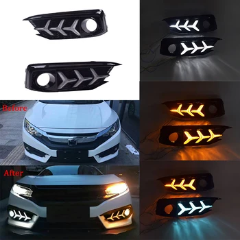 ECAHAYAKU 1 Pair LED DRL Daytime Running Light for Honda Civic 2019 with Yellow Turn Signal Light Blue Night Running Light 12V
ECAHAYAKU 1 Pair LED DRL Daytime Running Light for Honda Civic 2019 with Yellow Turn Signal Light Blue Night Running Light 12V