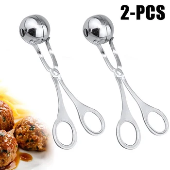 2Pcs Stainless Steel Meat Ballers Non-Stick Tongs Meatball Cookie Cake Dough Scoop JA55
2Pcs Stainless Steel Meat Ballers Non-Stick Tongs Meatball Cookie Cake Dough Scoop JA55