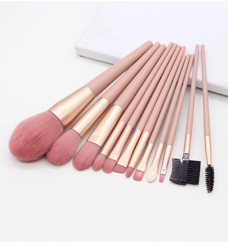 Highlighter-Brush Cosmetic-Brushes Blusher Eyeshadow Blending Eyebrow Fb-Powder Pink12pcs
Highlighter-Brush Cosmetic-Brushes Blusher Eyeshadow Blending Eyebrow Fb-Powder Pink12pcs