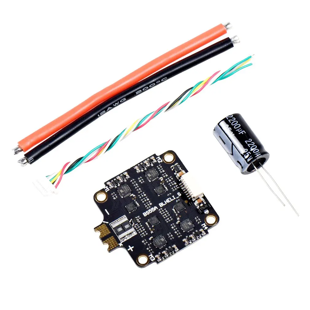 40A / 55A 2-6S 4 In 1 ESC BLHeli_S ESC Speed Controller Board Support Dshot150 Dshot300 Dshot600 for FPV RC Racing Drone
40A / 55A 2-6S 4 In 1 ESC BLHeli_S ESC Speed Controller Board Support Dshot150 Dshot300 Dshot600 for FPV RC Racing Drone