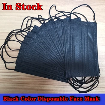 50/100PCS Disposable Mascarillas Black Adult Protective Mask Anti Dust 3 Layers Filter Ear loop Non Woven Face Mouth Mask
50/100PCS Disposable Mascarillas Black Adult Protective Mask Anti Dust 3 Layers Filter Ear loop Non Woven Face Mouth Mask
