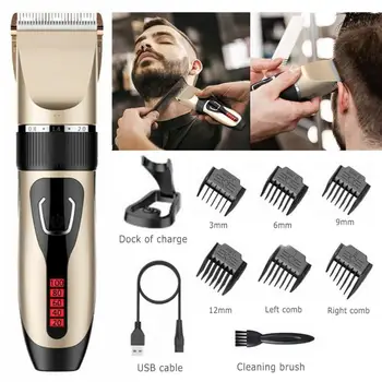 Professional Hair Clippers Waterproof Hair Trimmer Rechargeable Hair Clipper Electric Men's Trimmer Wireless Electric Shaver
Professional Hair Clippers Waterproof Hair Trimmer Rechargeable Hair Clipper Electric Men's Trimmer Wireless Electric Shaver