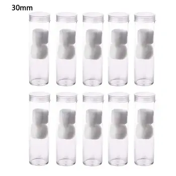 10Pcs Clear Round Screw Top Coin Tubes Storage Holder Protector Collection Box Case for 20.5mm/25mm/27mm/30mm Coins or Capsules
10Pcs Clear Round Screw Top Coin Tubes Storage Holder Protector Collection Box Case for 20.5mm/25mm/27mm/30mm Coins or Capsules