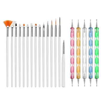 20PCS UV Gel Nail Art Design Set Dotting Painting Drawing Polish Brush Pen Tools Nail art tool
20PCS UV Gel Nail Art Design Set Dotting Painting Drawing Polish Brush Pen Tools Nail art tool