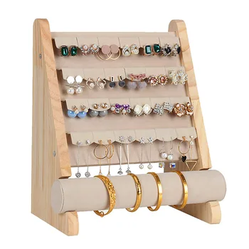 Natural Wooden Jewellery Display Rack - Earrings Bracelet Watch Bangle Holder Stand Organizer Shelf Showcase
Natural Wooden Jewellery Display Rack - Earrings Bracelet Watch Bangle Holder Stand Organizer Shelf Showcase