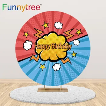 Funnytree Superhero Theme Round Backdrop Colorful City Birthday Circle Background Photo Studio Child Candy Tablecloth Cover Prop
Funnytree Superhero Theme Round Backdrop Colorful City Birthday Circle Background Photo Studio Child Candy Tablecloth Cover Prop