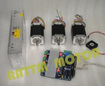 Hot Recommend! Nema 23Stepper Motor 308oz-in/3.0A CNC stepper kit +3 Axis (High speed Optocoupler) Board CNC Kit
Hot Recommend! Nema 23Stepper Motor 308oz-in/3.0A CNC stepper kit +3 Axis (High speed Optocoupler) Board CNC Kit