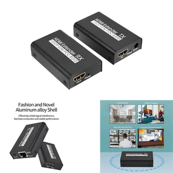 Hdmi Extender Over Cat6 Rj45 Cable Up To 196Ft/60M Hdmi To Rj45 Transmitter Receiver Supports 1080P/3D/Hdcp/Edid
Hdmi Extender Over Cat6 Rj45 Cable Up To 196Ft/60M Hdmi To Rj45 Transmitter Receiver Supports 1080P/3D/Hdcp/Edid