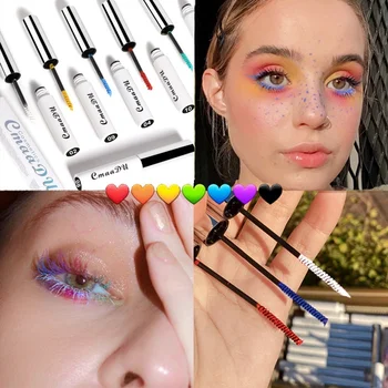 Colorful 4D Mascara Waterproof Lasting Thick Curling Blue Yellow Black Silk Fiber Lash Mascara Eyelash Thicken Color Eyes Makeup 
Colorful 4D Mascara Waterproof Lasting Thick Curling Blue Yellow Black Silk Fiber Lash Mascara Eyelash Thicken Color Eyes Makeup