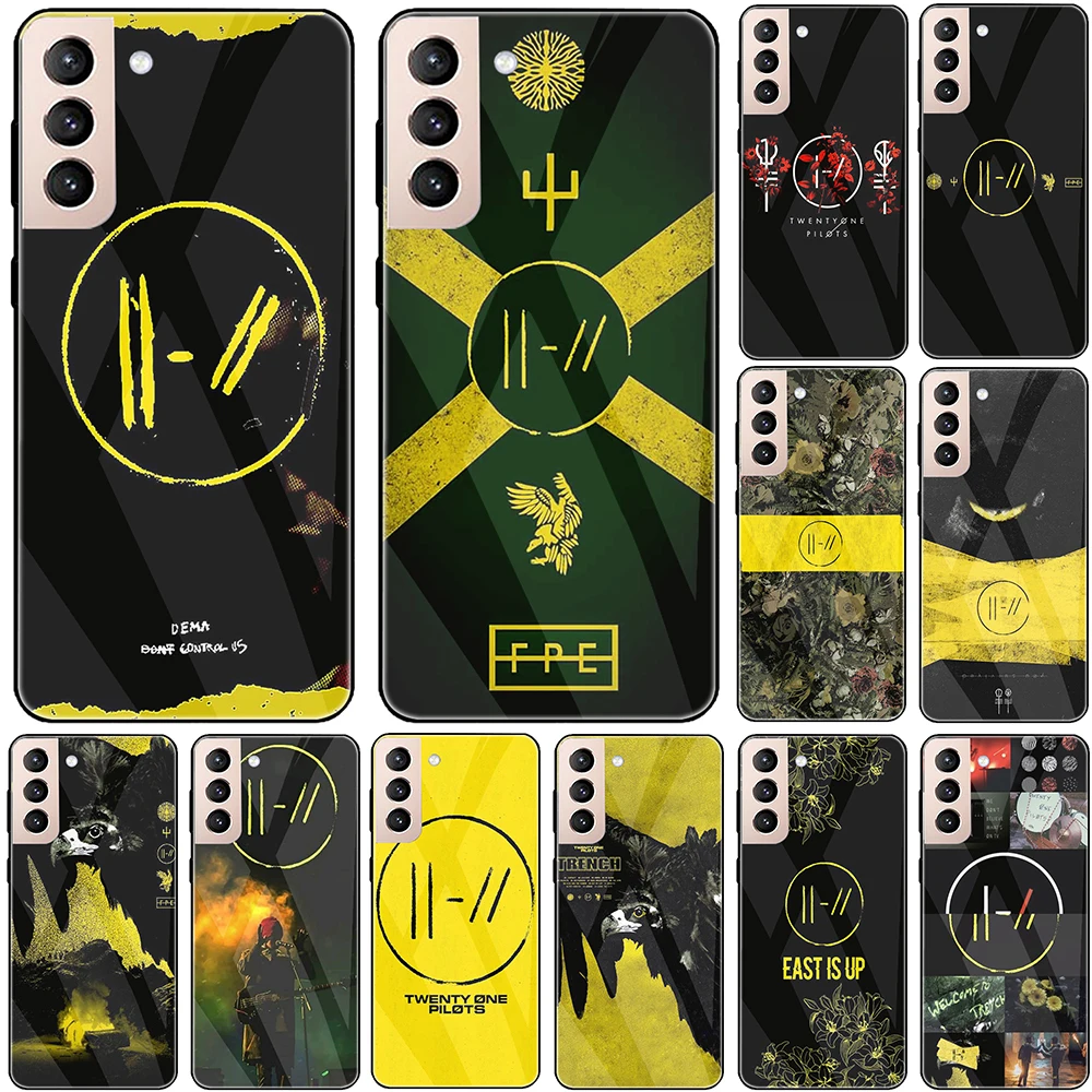 Чехол из закаленного стекла для Samsung S7 Edge S8 S9 S10 S20 S21 Plus S10e S20Fe Ultra Twenty One Pilots 21 |