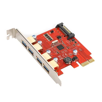 USB3.0 Expansion Card 4-Port Adapter Card with SATA Power Port for NEC Master Control D720201
USB3.0 Expansion Card 4-Port Adapter Card with SATA Power Port for NEC Master Control D720201