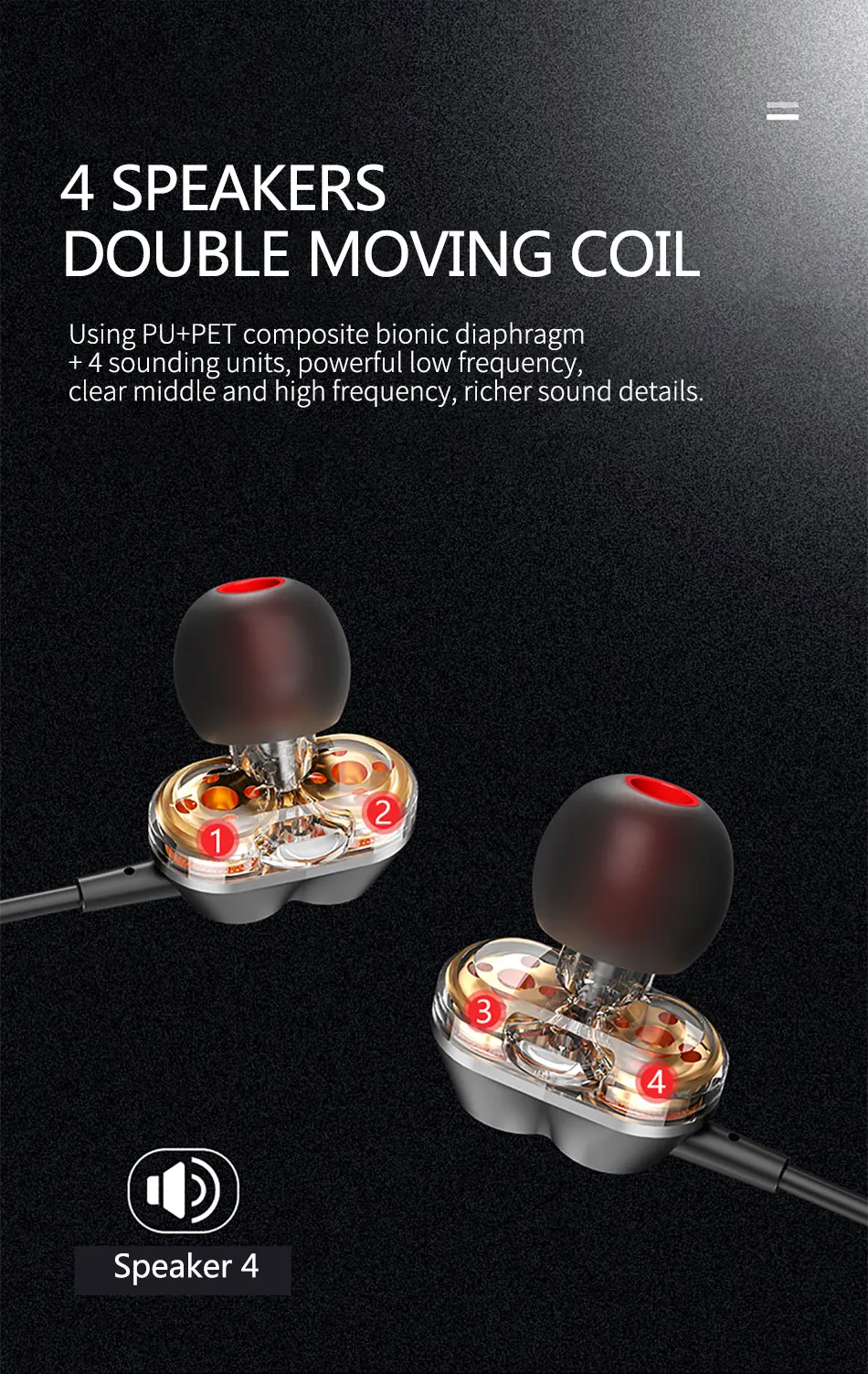 Gadgetoo Lenovo He08 Dual Dynamic Neckband Wireless In Ear Earphones
