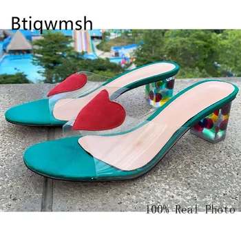 Green Suede Heart Slippers Women Open Toe Transparent Crystal High Heel Shoes Woman Sexy Gladiator Sandals
Green Suede Heart Slippers Women Open Toe Transparent Crystal High Heel Shoes Woman Sexy Gladiator Sandals