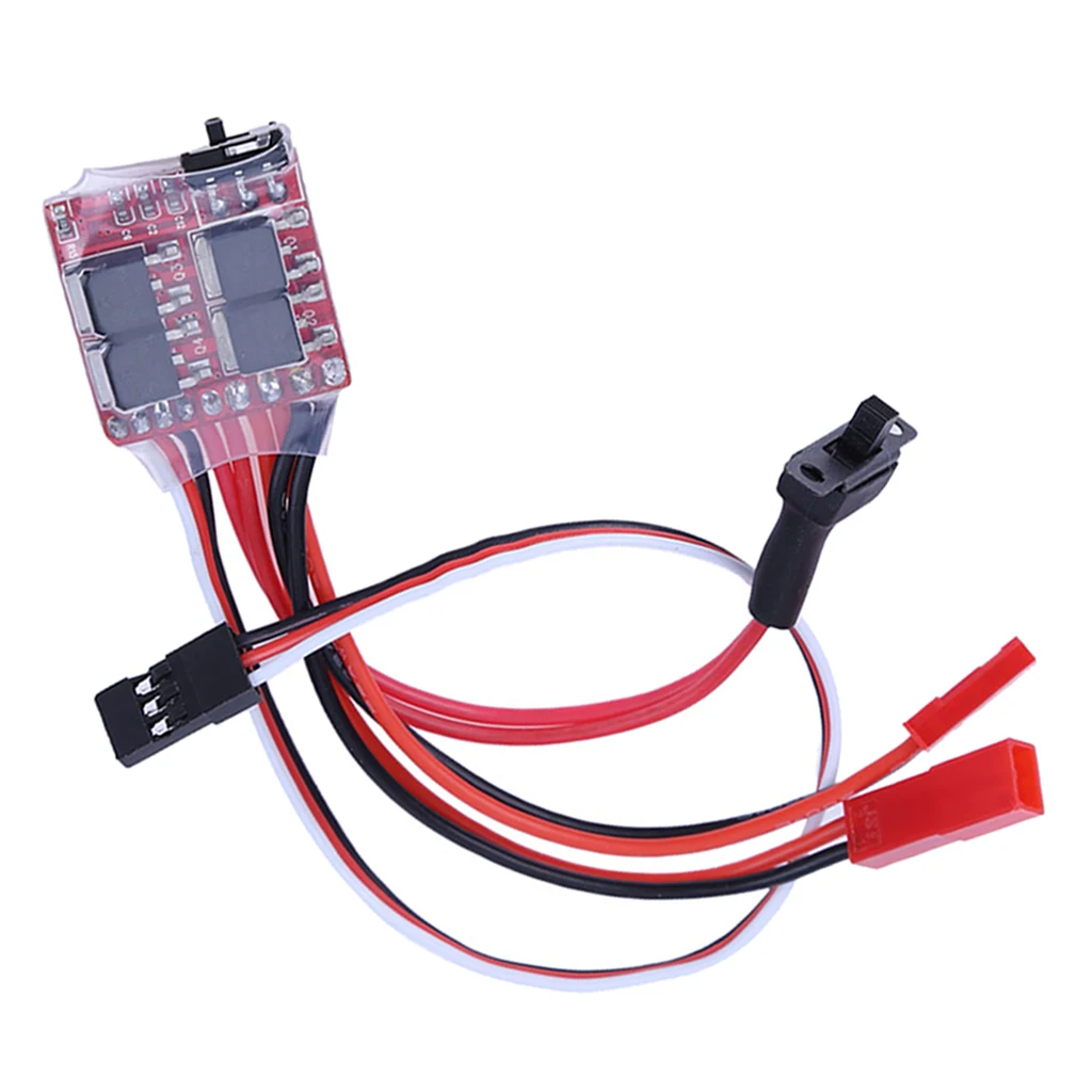 Brushed ESC 20A Li-Po 2S with Brake for RC Crawler Car Boat Tank, Can Work with 130/180/260/280/380 Brush Motor Brushed ESC 20A Li-Po 2S with Brake for RC Crawler Car Boat Tank, Can Work with 130/180/260/280/380 Brush Motor