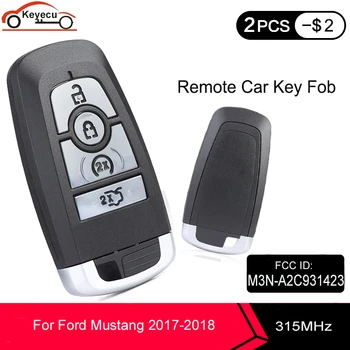 KEYECU Smart Proxy Keyless Remote Key fob 3+1 4 button 315 / 433MHz for Ford Mustang 2017 2018 FCC ID: M3N-A2C931423 164-R8159
KEYECU Smart Proxy Keyless Remote Key fob 3+1 4 button 315 / 433MHz for Ford Mustang 2017 2018 FCC ID: M3N-A2C931423 164-R8159