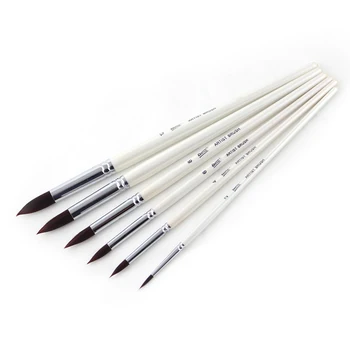 Beginner 6Pcs Wood Nylon Paint Brush Set for Watercolor Acrylic Oil Painting Brushes Drawing Watercolor Paper Brush Art Supplies
Beginner 6Pcs Wood Nylon Paint Brush Set for Watercolor Acrylic Oil Painting Brushes Drawing Watercolor Paper Brush Art Supplies