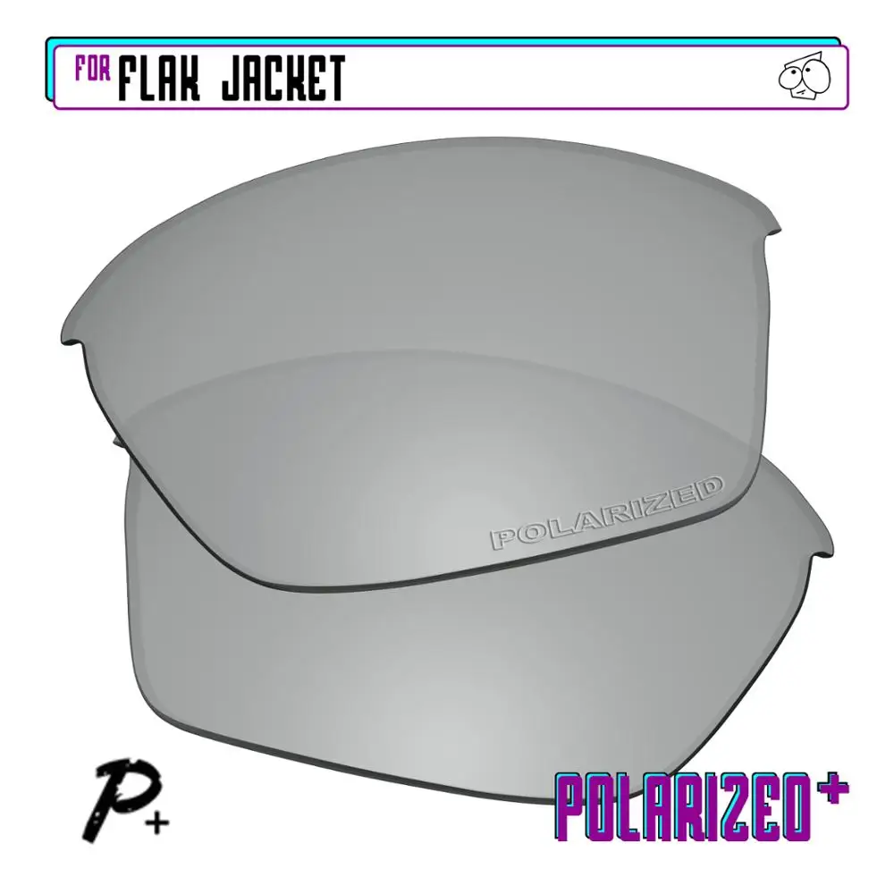 EZReplace Polarized Replacement Lenses for - Oakley Flak Jacket Sunglasses - Silver P Plus 
EZReplace Polarized Replacement Lenses for - Oakley Flak Jacket Sunglasses - Silver P Plus