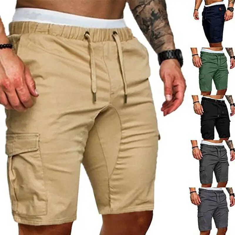 Мужские шорты в стиле милитари хлопок штаны-карго камуфляжные тактические