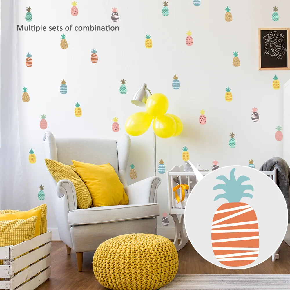 Funlife детские наклейки для детской комнаты украшение мультяшный ананас милый