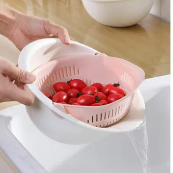 1PC Kitchen multi-function portable detachable double-layer hollow fruit and vegetable cleaning drain basket storage basket WJ
1PC Kitchen multi-function portable detachable double-layer hollow fruit and vegetable cleaning drain basket storage basket WJ