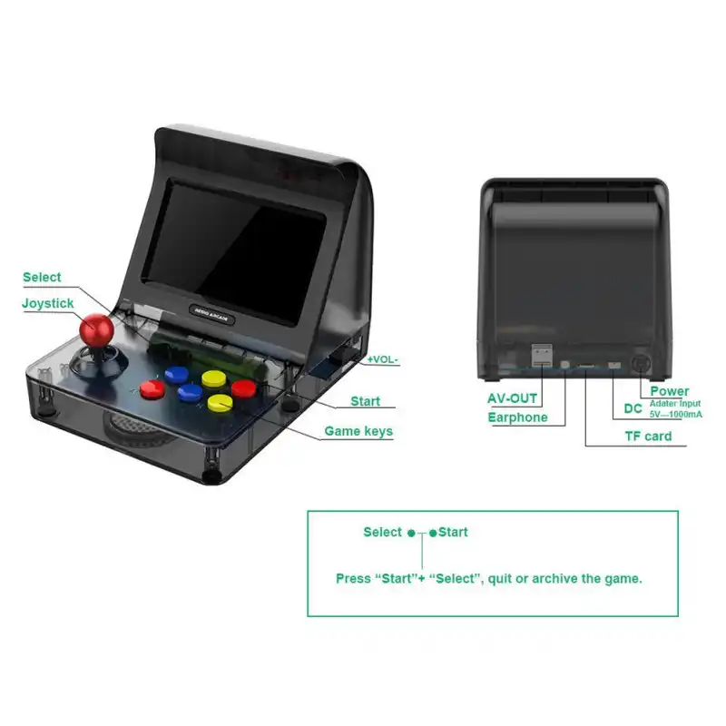 3 inch mini retro handheld game console 3000 classic video games