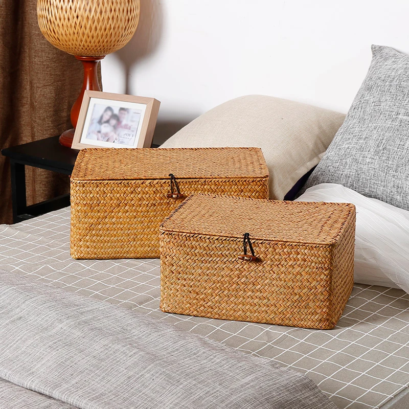 Manual Woven Seagrass Storage Basket Lid Debris Consolidation Storage Box Storage Basket Sorting Box Jewelry Box Home Decor
Manual Woven Seagrass Storage Basket Lid Debris Consolidation Storage Box Storage Basket Sorting Box Jewelry Box Home Decor