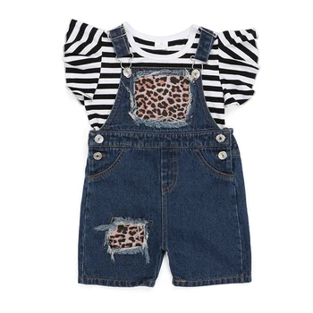 Kaiya Angle 2020 Toddler Girl Summer Outfits Striped Butterfiy Sleeve T-Shirt Denim Suspender Trousers Kids Casual Clothes Set
Kaiya Angle 2020 Toddler Girl Summer Outfits Striped Butterfiy Sleeve T-Shirt Denim Suspender Trousers Kids Casual Clothes Set