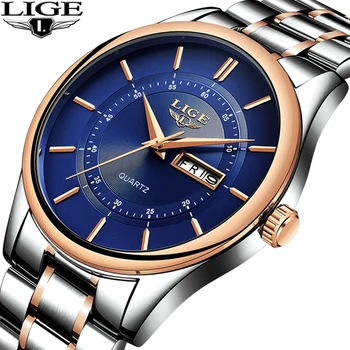 LIGE Watch Men's Top Luxury Brand Men's Fashion Business Quartz Clock Men's Military Waterproof Stainless Steel Sports Watch+Box
LIGE Watch Men's Top Luxury Brand Men's Fashion Business Quartz Clock Men's Military Waterproof Stainless Steel Sports Watch+Box
