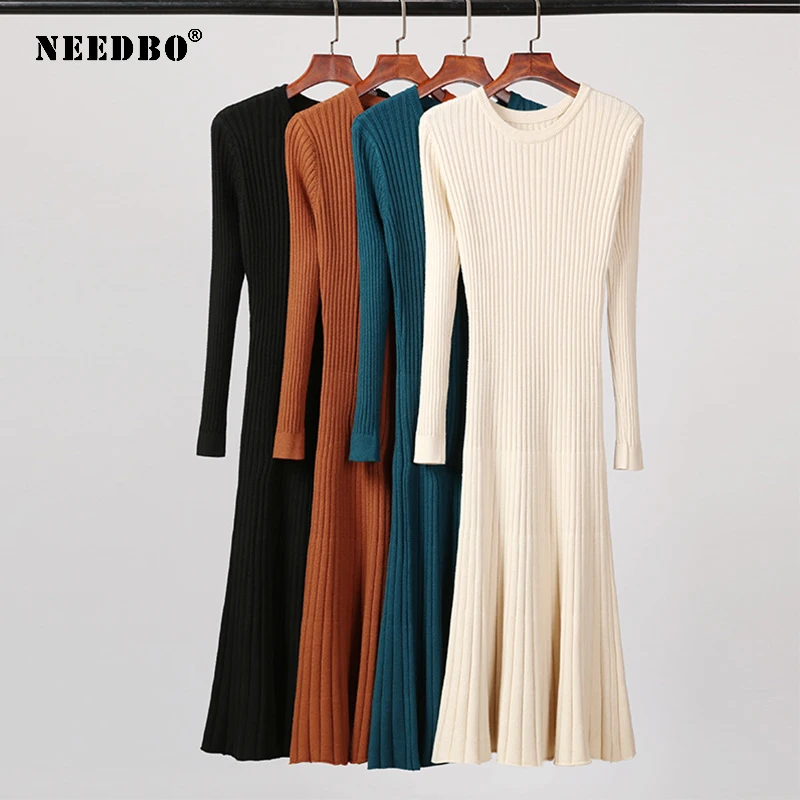 Dress Sweater Autumn Winter Long Sleeve Slim Casual Winter Dress Female Knit Long Dress Elegant Elastic Sexy Bodycon Vestidos
Dress Sweater Autumn Winter Long Sleeve Slim Casual Winter Dress Female Knit Long Dress Elegant Elastic Sexy Bodycon Vestidos