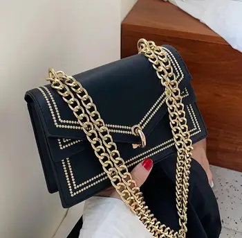 Elegant Female Flap Square Bag 2019 Fashion New High Quality Leather Women's Designer Handbag Lock Chain Shoulder Messenger Bag 
Elegant Female Flap Square Bag 2019 Fashion New High Quality Leather Women's Designer Handbag Lock Chain Shoulder Messenger Bag
