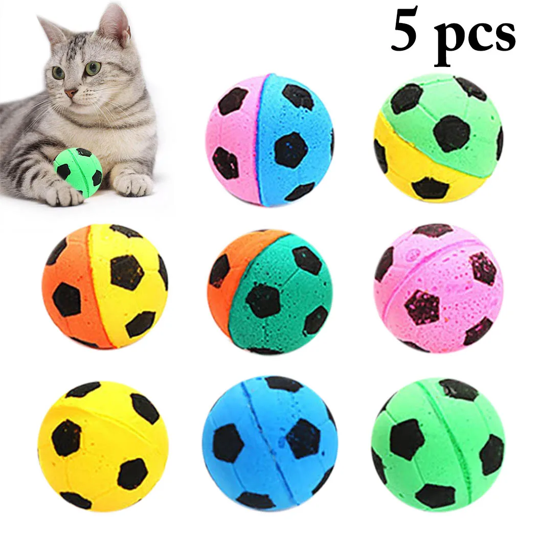 5pcs Cat Toy Ball Soccer Design Soft Foam Play Balls Cat Playing Ball Cat Interactive Toy Cat Toys for Cats Pet Supplies
5pcs Cat Toy Ball Soccer Design Soft Foam Play Balls Cat Playing Ball Cat Interactive Toy Cat Toys for Cats Pet Supplies