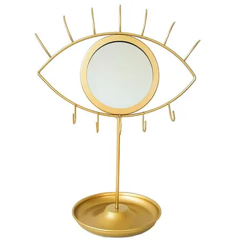 Creative Eye / Rabbit Shape Makeup Mirror Nordic Mirror Tray Earring Rack Gold Trim Decorative Mirror with Jewelry Hook Storage
Creative Eye / Rabbit Shape Makeup Mirror Nordic Mirror Tray Earring Rack Gold Trim Decorative Mirror with Jewelry Hook Storage