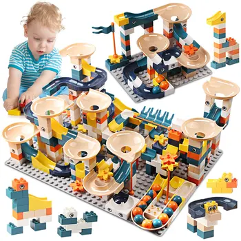83-332PCS Marble Race Run Bricks Compatible LegoINGs Duploed Big Size Building Blocks Funnel Slide Blocks DIY Bricks Toys Child
83-332PCS Marble Race Run Bricks Compatible LegoINGs Duploed Big Size Building Blocks Funnel Slide Blocks DIY Bricks Toys Child