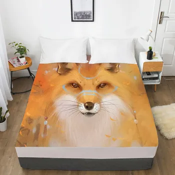 3D Fitted Sheet Bed Mattress Fitted Cover Custom Design Bed Linens Sheets Bedsheet 220x260 Animal Fox Printed Bedding
3D Fitted Sheet Bed Mattress Fitted Cover Custom Design Bed Linens Sheets Bedsheet 220x260 Animal Fox Printed Bedding