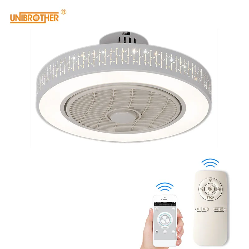 APP Ceiling Fans with Light Wi-fi Remote Control Smart Fan Lamps Ventilador De Teto for Bedroom Decora
APP Ceiling Fans with Light Wi-fi Remote Control Smart Fan Lamps Ventilador De Teto for Bedroom Decora