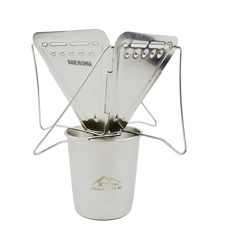 Coffee Dripper Outdoor Camping Folding Portable Coffee Drip Rack Stainless Steel Coffee Filter for Camping or Backpacking
Coffee Dripper Outdoor Camping Folding Portable Coffee Drip Rack Stainless Steel Coffee Filter for Camping or Backpacking