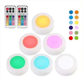 RGB 12 Colors LED Under Cabinet Light Dimmable Touch Sensor LED Puck Lights For Cupboard Close Wardrobe Stair Hallway Night Lamp
RGB 12 Colors LED Under Cabinet Light Dimmable Touch Sensor LED Puck Lights For Cupboard Close Wardrobe Stair Hallway Night Lamp