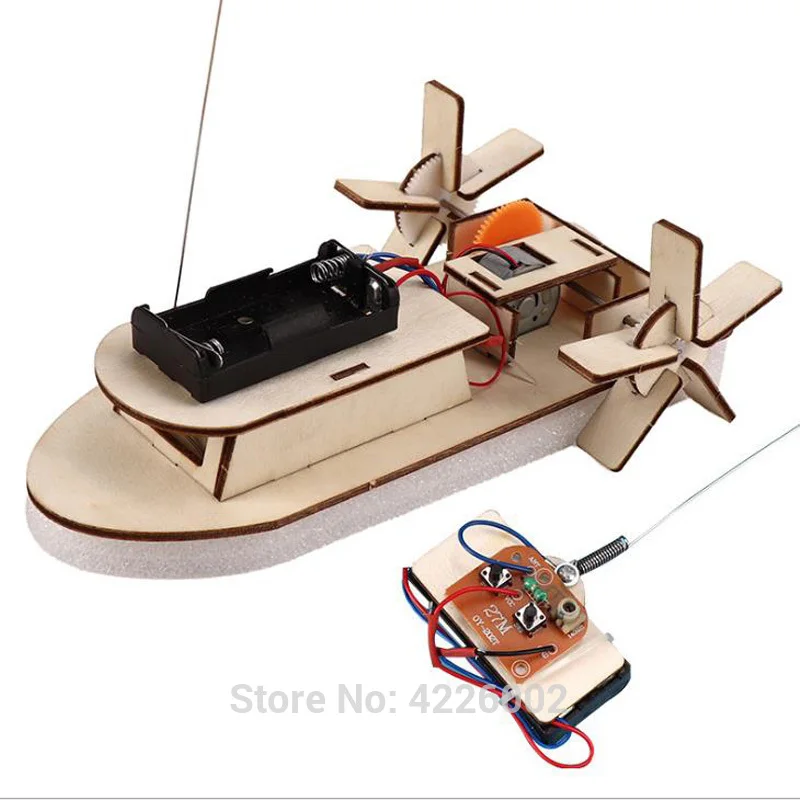 DIY Kit Remote Control Boat STEM Technology Science Experiment Kids Electronic Wooden Education Physics Toys for School Children
DIY Kit Remote Control Boat STEM Technology Science Experiment Kids Electronic Wooden Education Physics Toys for School Children
