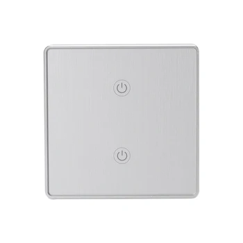 EU 2 Gang EWelink Press Light Smart Switch WiFi Wall Switch with Alexa Google