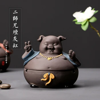 blessing pig ashtray large-sized ceramic purple sand ashtray personality home sitting room office furnishing articles
blessing pig ashtray large-sized ceramic purple sand ashtray personality home sitting room office furnishing articles